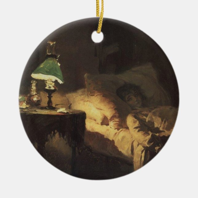 Ornamento De Cerâmica The Ill Woman (por Vasily Polenov) (Frente)