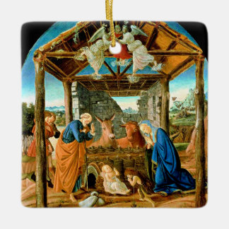 Ornamento De Cerâmica The Nativity, famous painting by Sandro Botticelli