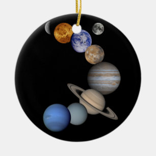 Ornamento De Cerâmica The solar system range our planets