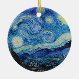 Ornamento De Cerâmica The Starry Night - Vincent Van Gogh
