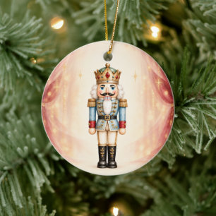 Ornamento De Cerâmica Theatro Personalizado do Quebra-Nozes de Natal