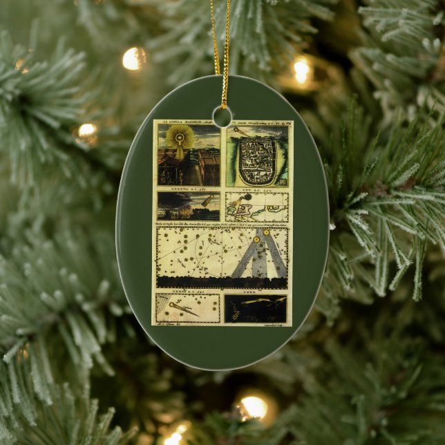 Ornamento De Cerâmica Theatrum Comets por Stanislaw Lubieniecki (Árvore)