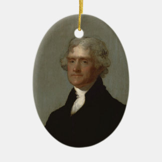 Ornamento De Cerâmica Thomas Jefferson