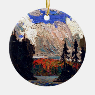 Ornamento De Cerâmica Thomson - Black Spruce no Outono