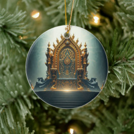 Ornamento De Cerâmica „Thron der Götter – Sitz der himmlischen Macht“