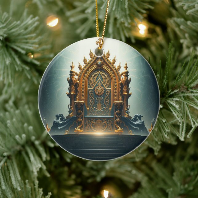 Ornamento De Cerâmica „Thron der Götter – Sitz der himmlischen Macht“ (Árvore)