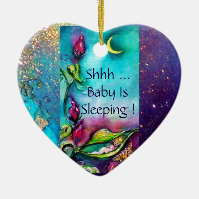 ORNAMENTO DE CERÂMICA THUMBELINA, FLOWER BASKET E BUTTERFLY (Frente)