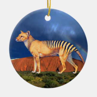 Ornamento De Cerâmica Thylacine (tigre tasmaniano)