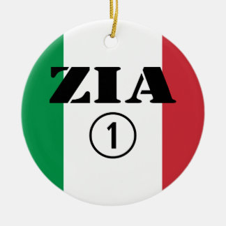 Ornamento De Cerâmica Tias italianas: ONU de Zia Numero