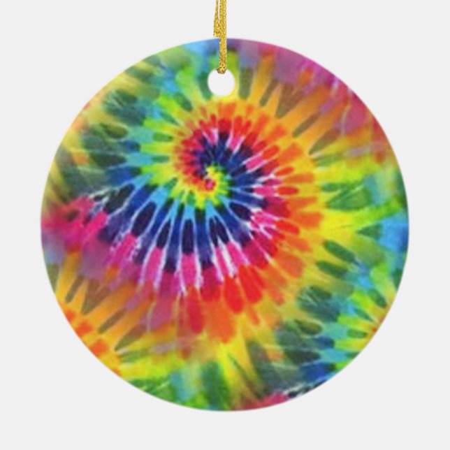 Ornamento De Cerâmica Tie Dye 2 (Traseira)