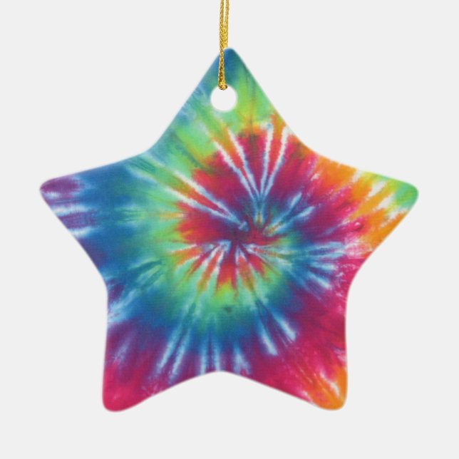 Ornamento De Cerâmica Tie Dye One (Frente)