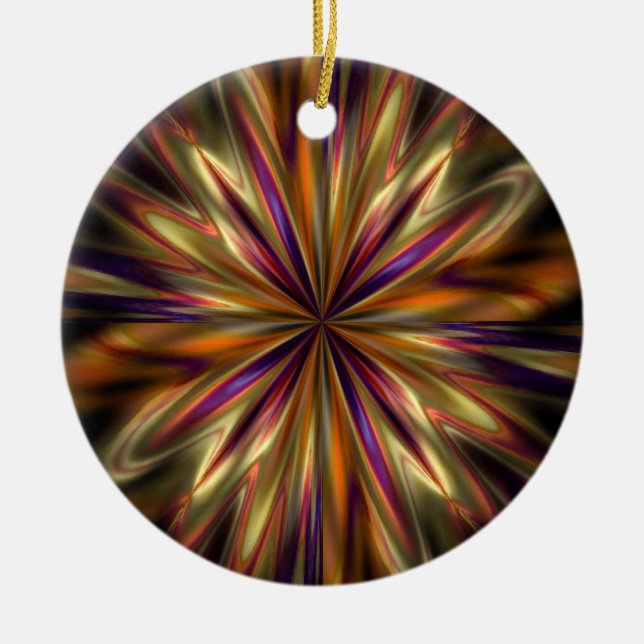 Ornamento De Cerâmica Tiger Anemone (Frente)