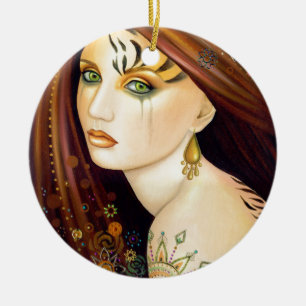 Ornamento De Cerâmica Tigerlily