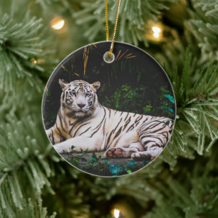 Ornamento De Cerâmica Tigre