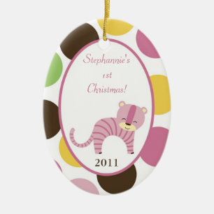 Ornamento De Cerâmica Tigre feito sob encomenda personalizado da rainha