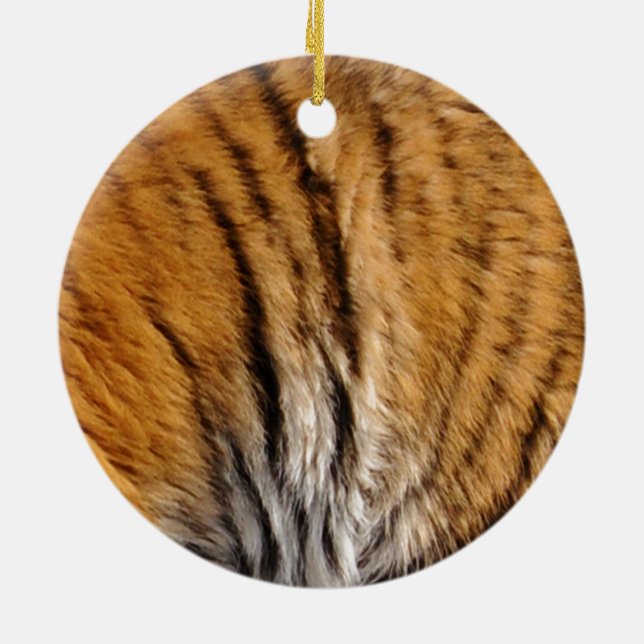Ornamento De Cerâmica Tigre-Stripes-Big Cat Wildlife (Traseira)