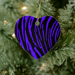 Ornamento De Cerâmica Tigres Azuis