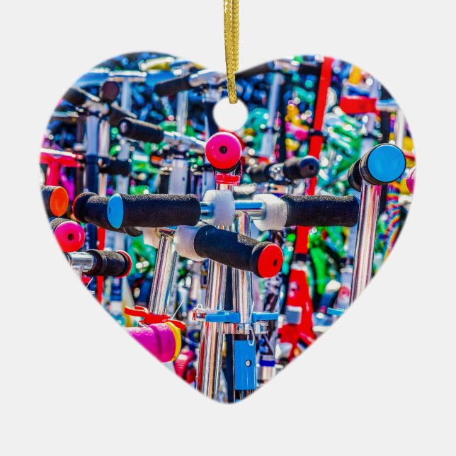 Ornamento De Cerâmica Time To Buy A Scooter (Frente)