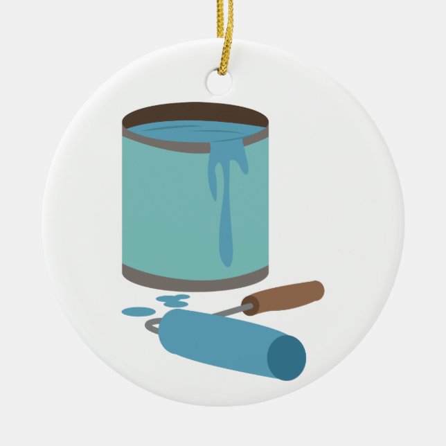 Ornamento De Cerâmica Tinta e cilindro (Frente)