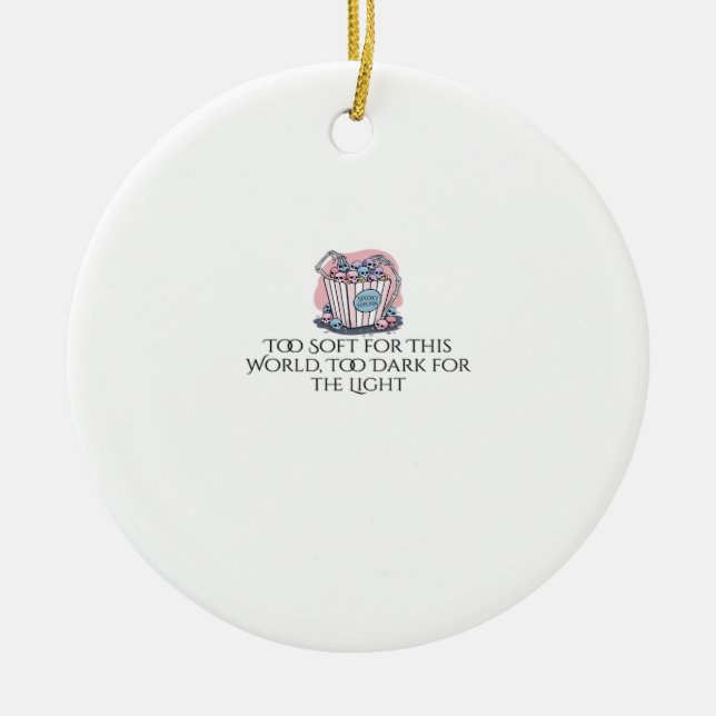 Ornamento De Cerâmica Tinta Whimsigoth - Florestas Místicas, Luas e Magi (Frente)