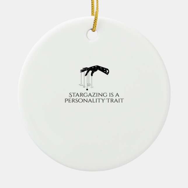 Ornamento De Cerâmica Tinta Whimsigoth - Florestas Místicas, Luas Magnét (Frente)