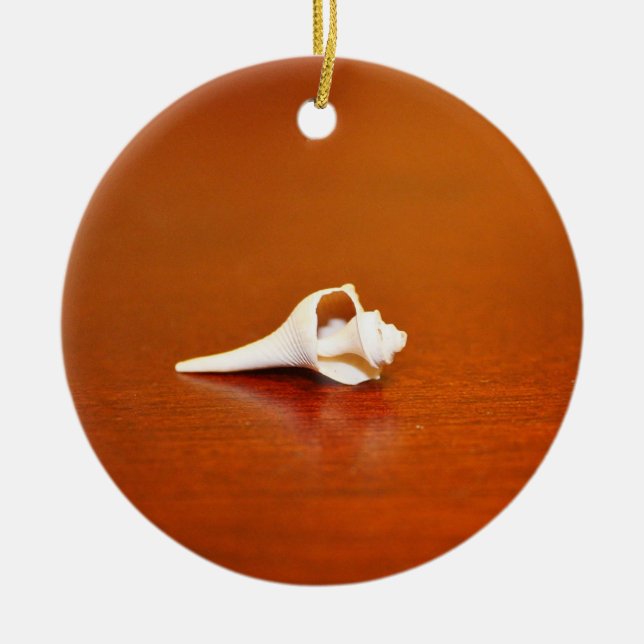Ornamento De Cerâmica Tiny Shell (Frente)
