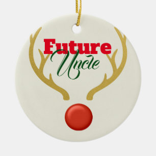 Ornamento De Cerâmica Tio futuro