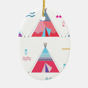 Ornamento De Cerâmica tipi rosa