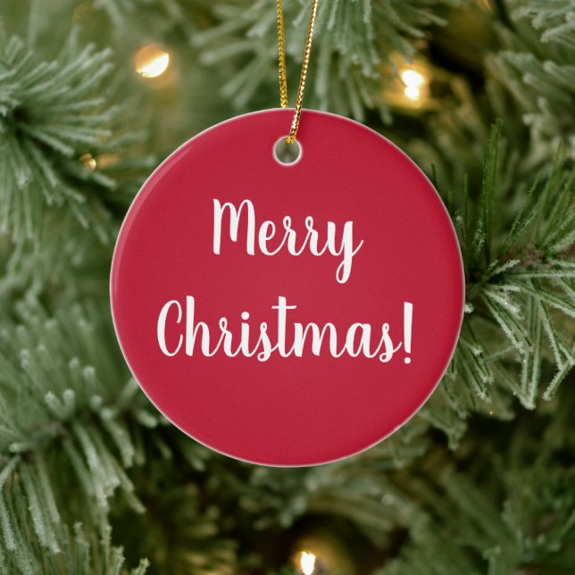 Ornamento De Cerâmica Tipografia do Natal Red Felry 2022 (Árvore)