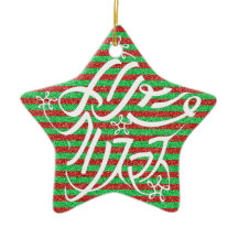 Tipografia estelar de Merry Christmas em 8 idiomas