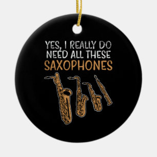 Ornamento De Cerâmica Tipos de Saxofone