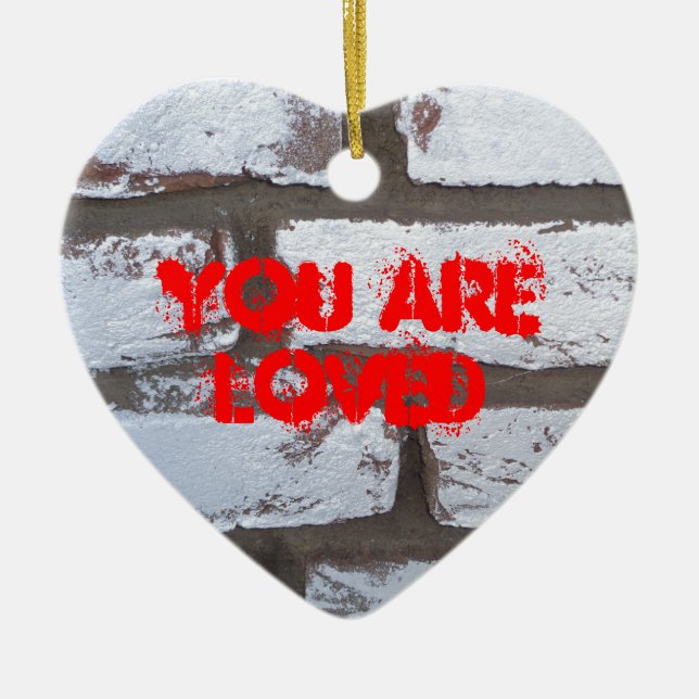 Ornamento De Cerâmica Tiques de grafite (Frente)