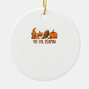 Ornamento De Cerâmica Tis" The Season Futebol Sport Autumn Pumpkin Than