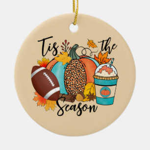 Ornamento De Cerâmica Tis The Season Queda Rugby