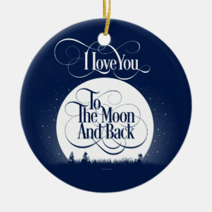 Ornamento De Cerâmica To The Moon And Back