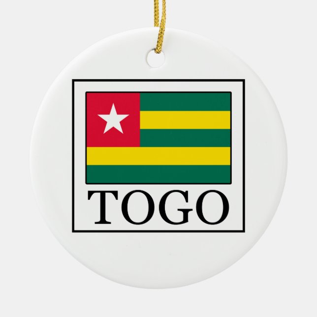 Ornamento De Cerâmica Togo (Frente)