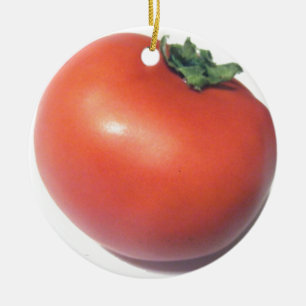 Ornamento De Cerâmica Tomate Vermelho