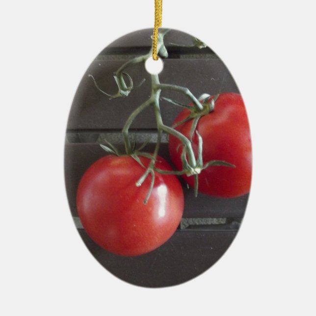 Ornamento De Cerâmica Tomates (Frente)