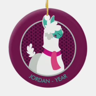 Ornamento De Cerâmica Tommy o lama