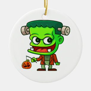 Ornamento De Cerâmica Toon Frankenstein
