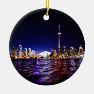Ornamento De Cerâmica Toronto Skyline à Noite