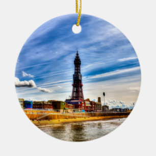 Ornamento De Cerâmica Torre Blackpool