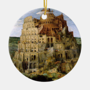 Ornamento De Cerâmica Torre de Babel - 1563