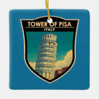 Torre de Pisa Itália Viagem Art Vintage
