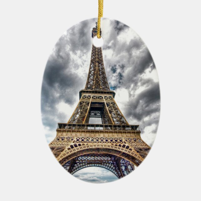 Ornamento De Cerâmica Torre Eiffel (Frente)
