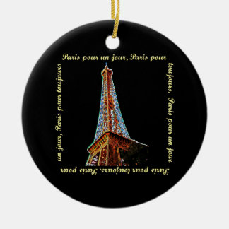 Ornamento De Cerâmica Torre Eiffel de Paris