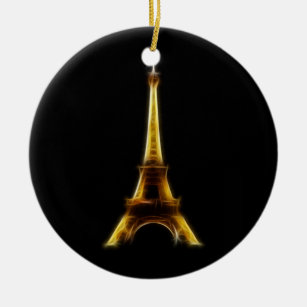 Ornamento De Cerâmica Torre Eiffel em Paris France