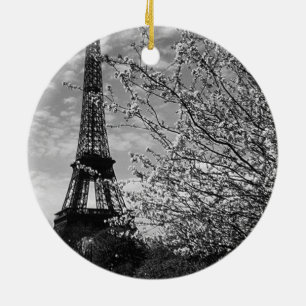 Ornamento De Cerâmica Torre Eiffel Paris França Vintage