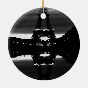 Ornamento De Cerâmica Torre Eiffel Paris França vintage reflexão