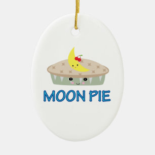 ORNAMENTO DE CERÂMICA TORTA DA LUA FOFINHA